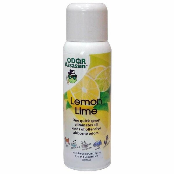 ODOR CNTR SPRAY LMN LM 8OZ, Odor Assassin, Mfr#: 104486