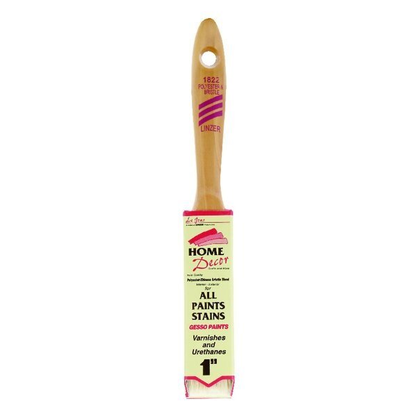 Home Decor 1 in. Flat Paint Brush, Linzer, Mfr#: 1822-1