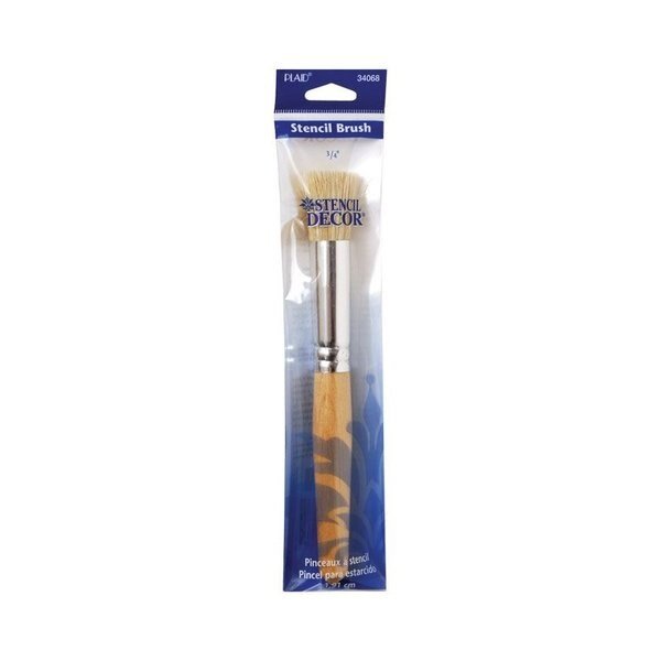Stencil Decor 3/4 in. Round Stencil Paint Brush, Plaid, Mfr#: 34068