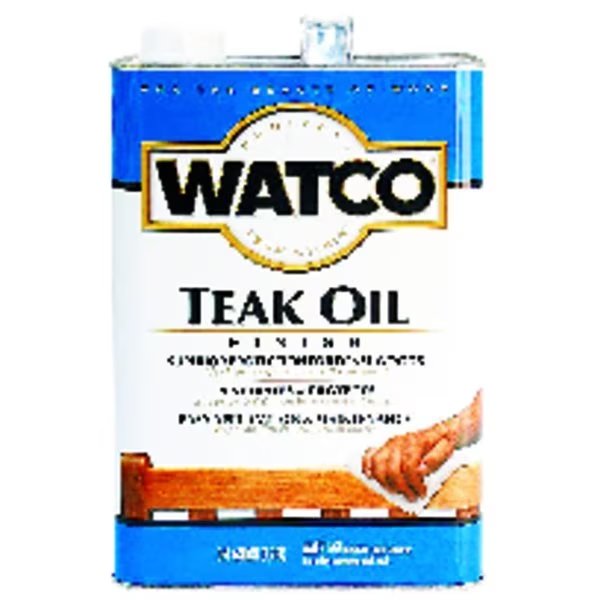 Transparent Satin Teak Oil-Based Teak Oil 1 gal, Watco, Mfr#: 67132