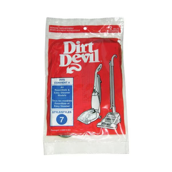 VAC BELT STYLE 7 PK2, Dirt Devil, Mfr#: 3400615001