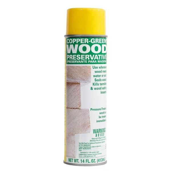 Flat Green Oil-Based Wood Preservative 14 oz, Copper Green, Mfr#: COPPER-SPR