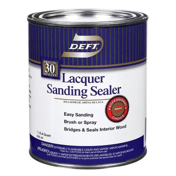 Smooth Clear Oil-Based Lacquer Sanding Sealer 1 qt, Deft, Mfr#: DFT015/04