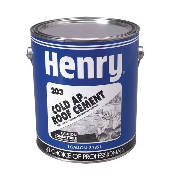 Smooth Black Asphalt ColdAp Roof And Lap Adhesive 1 gal, Henry, Mfr#: HE203042