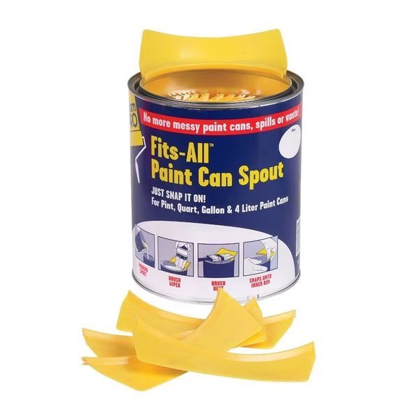 Fits-All Yellow 1 gal Paint Can Spout, Foampro, Mfr#: 61