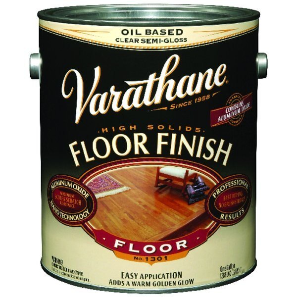 Floor Finish Semi-Gloss Clear Oil-Based Floor Paint 1 gal, Varathane, Mfr#: 214551