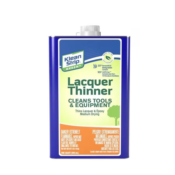 Green Acetone Lacquer Thinner 1 qt, Klean-Strip, Mfr#: QKGL75009