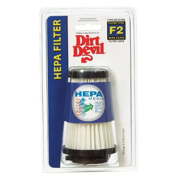 Vac Filter Hep F-2, Dirt Devil, Mfr#: 3SFA11500X