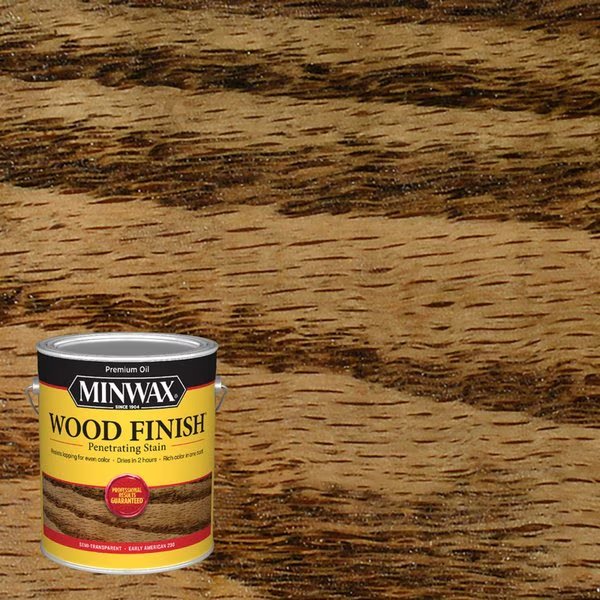 Wood Finish Semi-Transparent Early American Oil-Based Penetrating Wood Stain 1 gal, Minwax, Mfr#: 71008000