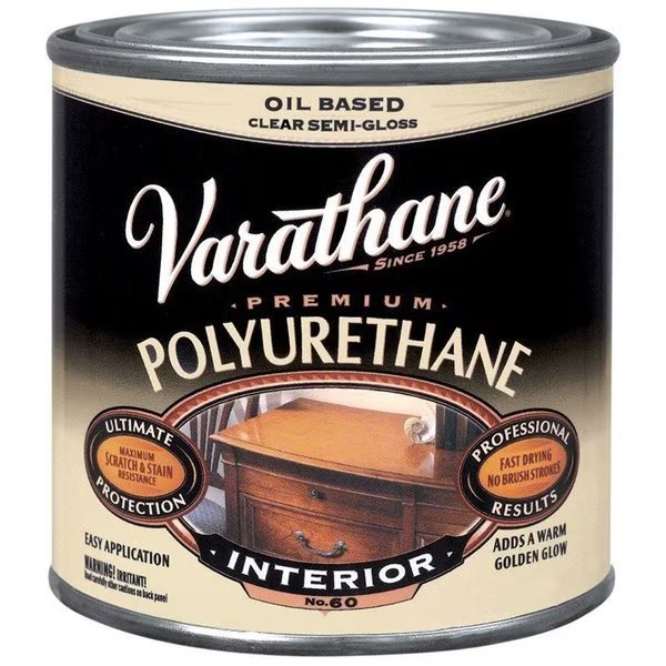 Premium Semi-Gloss Clear Oil-Based Polyurethane 0.5 pt, Varathane, Mfr#: 242172H