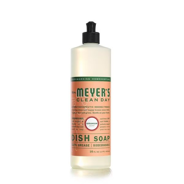 Clean Day Geranium Scent Dish Soap 16 oz, Mrs. Meyers Clean Day, Mfr#: 13103