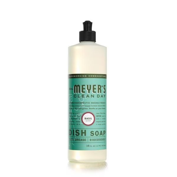 Clean Day Basil Scent Dish Soap 16 oz, Mrs. Meyers Clean Day, Mfr#: 14103