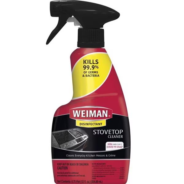 No Scent Cooktop Cleaner 12 oz  Spray, Weiman, Mfr#: 70A