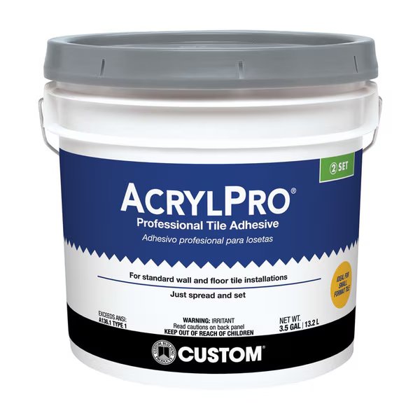 Glue Ceramic Tile 3.5Gal, Custom Building Products, Mfr#: ARL40003