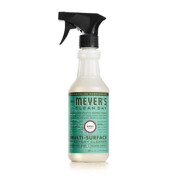 Clean Day Basil Scent Concentrated Organic Multi-Surface Cleaner Liquid 16 oz, Mrs. Meyers Clean Day, Mfr#: 14441