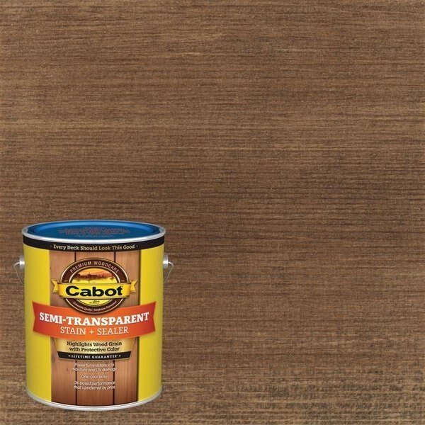 Low VOC Semi-Transparent Cordovan Leather Oil-Based Stain and Sealer 1 gal, Cabot, Mfr#: 140.0016337.007