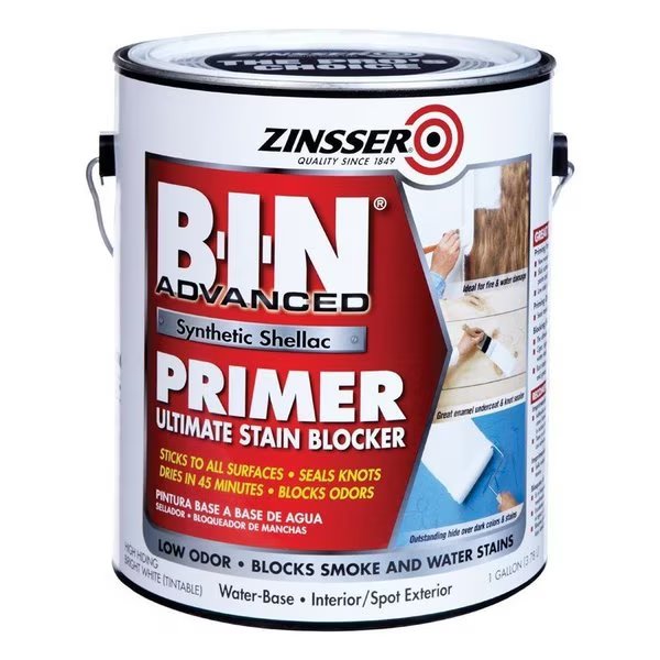 Zinsser BIN Advanced White Shellac-Based Primer 1 gal, Krud Kutter, Mfr#: 270976