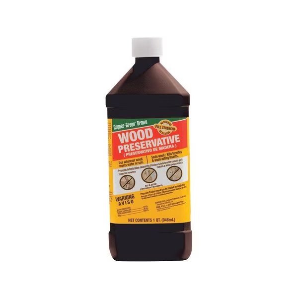 Flat Brown Oil-Based Wood Preservative 1 qt, Copper Green, Mfr#: CB QTS