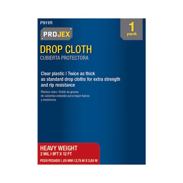 Drop Cloth 9'X12'X2Mil, Projex, Mfr#: P911R
