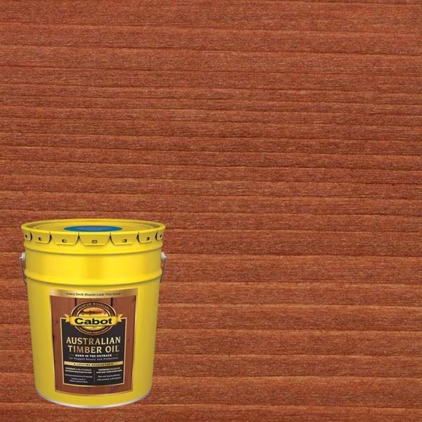 Australian Timber Oil Transparent Jarrah Brown Oil-Based Australian Timber Oil 5 gal, Cabot, Mfr#: 140.0019460.008