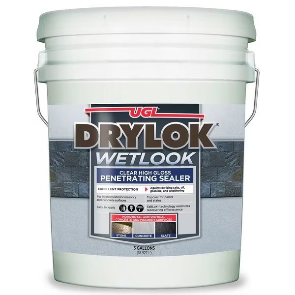 Clear Latex Concrete and Masonry Sealer 5 gal, Drylok, Mfr#: 28915