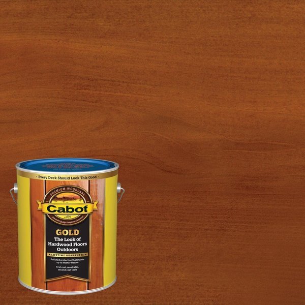Gold Low VOC Satin Sunlit Walnut Oil-Based Deck Varnish 1 gal, Cabot, Mfr#: 140.0019471.007