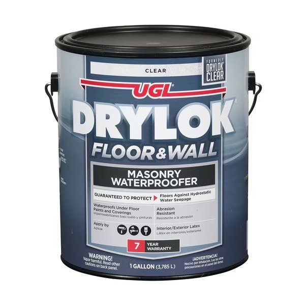 High-Gloss Clear Latex Masonry Waterproof Sealer 1 gal, Drylok, Mfr#: 20913