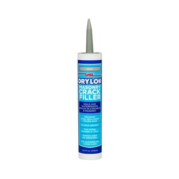 Gray Latex Masonry Crack Filler 10.5 oz, Drylok, Mfr#: 30507