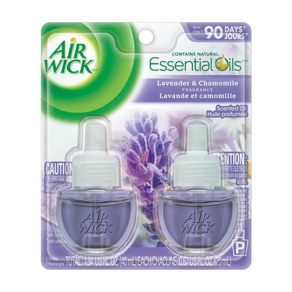 AIRWICK OIL LAV&CHAM 2PK, Air Wick, Mfr#: 6233878473