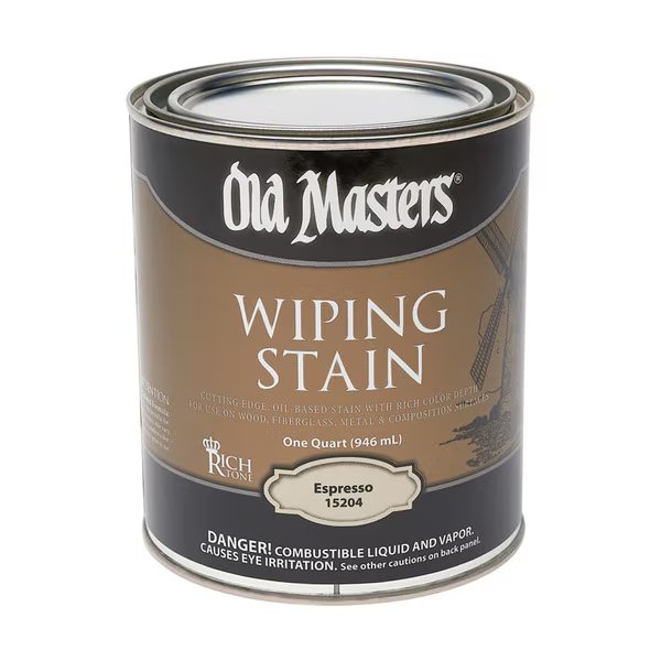 Wipe Stain Espresso Qt, Old Masters, Mfr#: 15204