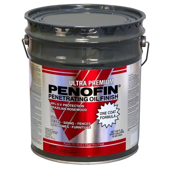 Ultra Premium Transparent Cedar Oil-Based Penetrating Wood Stain 5 gal, Penofin, Mfr#: F3MCM5G