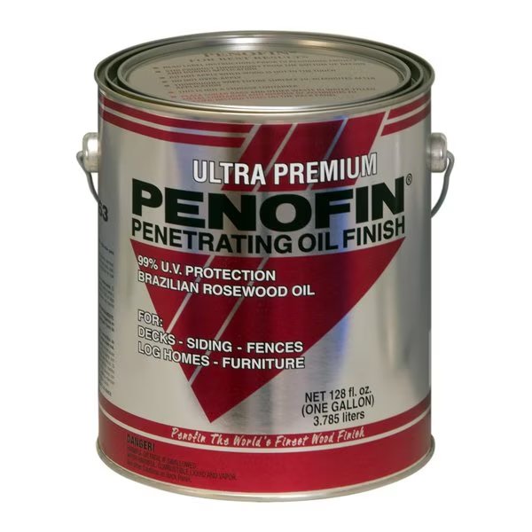 Ultra Premium Transparent Redwood Oil-Based Penetrating Wood Stain 1 gal, Penofin, Mfr#: F3MTRGA