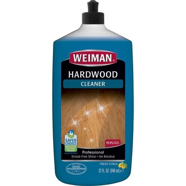Weiman Professional Citrus Scent Hardwood Floor Cleaner Liquid 32 oz, Weiman Products, Mfr#: 522