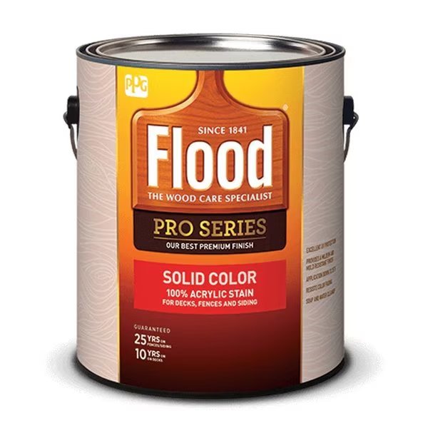 Flood Pro Series Solid Satin Cedar Acrylic Wood Stain 1 gal, Sikkens, Mfr#: FLD82301