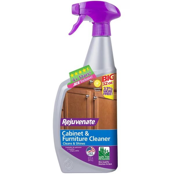 Lemon Scent Cabinet and Wood Cleaner 32 oz Liquid, Rejuvenate, Mfr#: RJ32CC