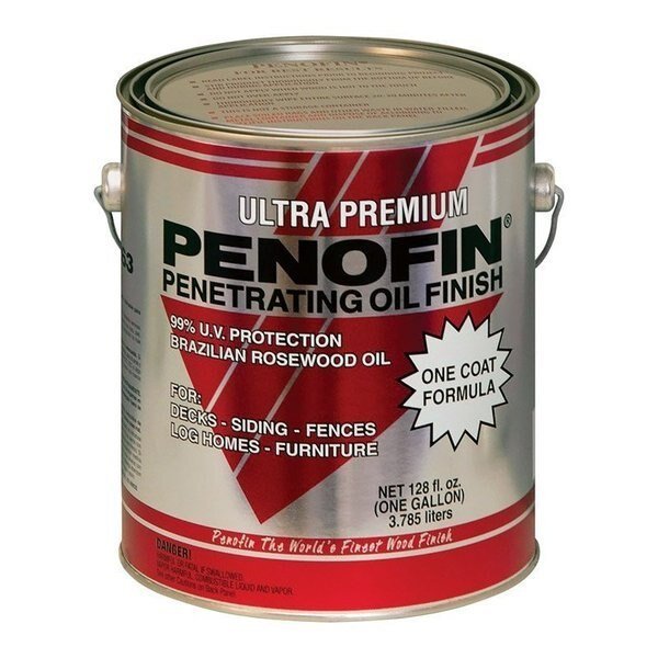 Ultra Premium Transparent Mission Brown Oil-Based Penetrating Wood Stain 1 gal, Penofin, Mfr#: F3MMBGA