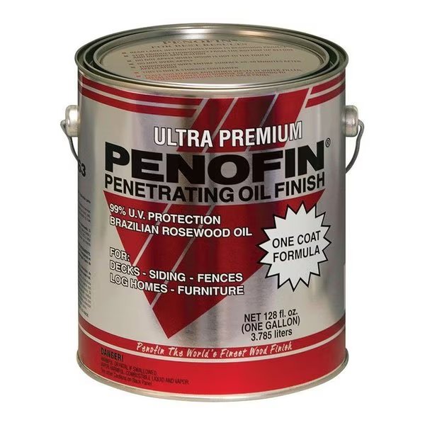 Ultra Premium Transparent Mission Brown Oil-Based Penetrating Wood Stain 1 gal, Penofin, Mfr#: F5MMBGA