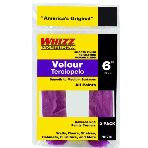 PAINT ROLLER COVER 6""2PK, Whizz, Mfr#: 51016