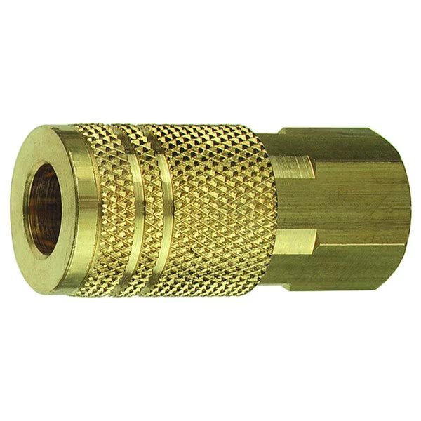 Amflo Brass 1/4 in. I/M Style Coupler 3/8 in. Female 1 pc, Plews, Mfr#: C20-23B