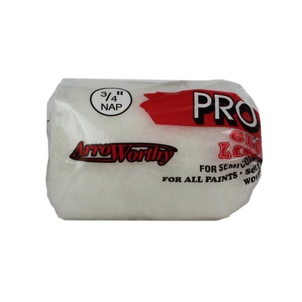 5 in Paint Roller Cover, 3/4" Nap, Woven Synthetic Fabric, Arroworthy, Mfr#: 4FGL6