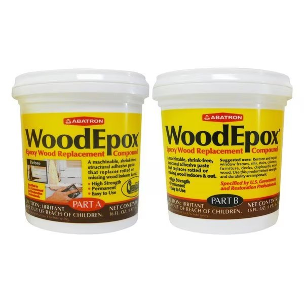 WoodEpox Beige Epoxy Wood Filler Kit 2 pt, Abatron, Mfr#: WE2PKR