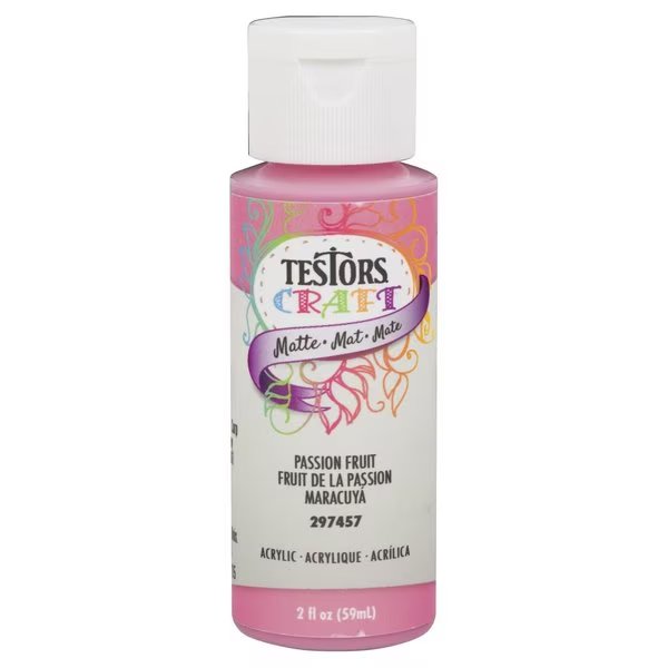 Interior Paint, Matte, Passion Fruit, 2 oz, Testors Craft, Mfr#: 297457