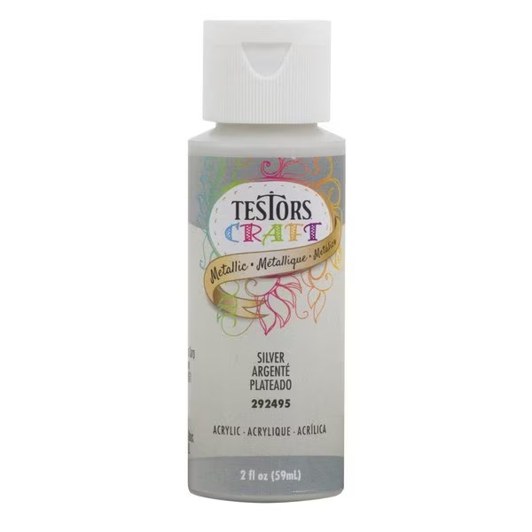 Rust-Oleum  Metallic Graphite Water-Based Paint Interior 10 g/L 2 oz, Testors Craft, Mfr#: 292495A