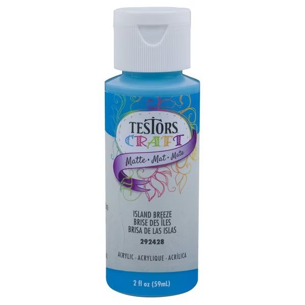 Interior Paint, Matte, Island Breeze, 2 oz, Testors Craft, Mfr#: 292428A