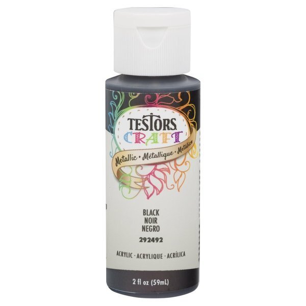 Interior Paint, Black, 2 oz, Testors Craft, Mfr#: 292492