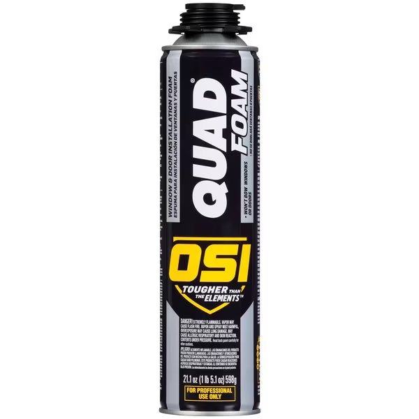 Quad Tan Foam Window and Door Foam Sealant 21.1 oz, Osi, Mfr#: 1866185