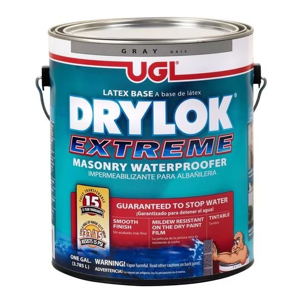 Matte Gray Tintable Latex Waterproof Sealer 1 gal, Drylok, Mfr#: 21913