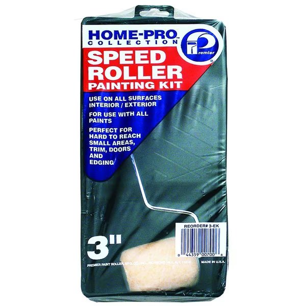 Home-Pro Polyester 3 in. W Mini Paint Roller Kit , 3PK, Premier, Mfr#: 3-EK