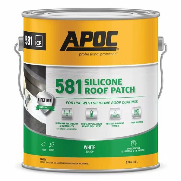 ROOF PTCH SLCN WHITE 3.5QT, Apoc, Mfr#: AP-5811