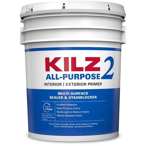 White Water-Based Primer and Sealer 5 gal, Kilz Premium, Mfr#: 20000P